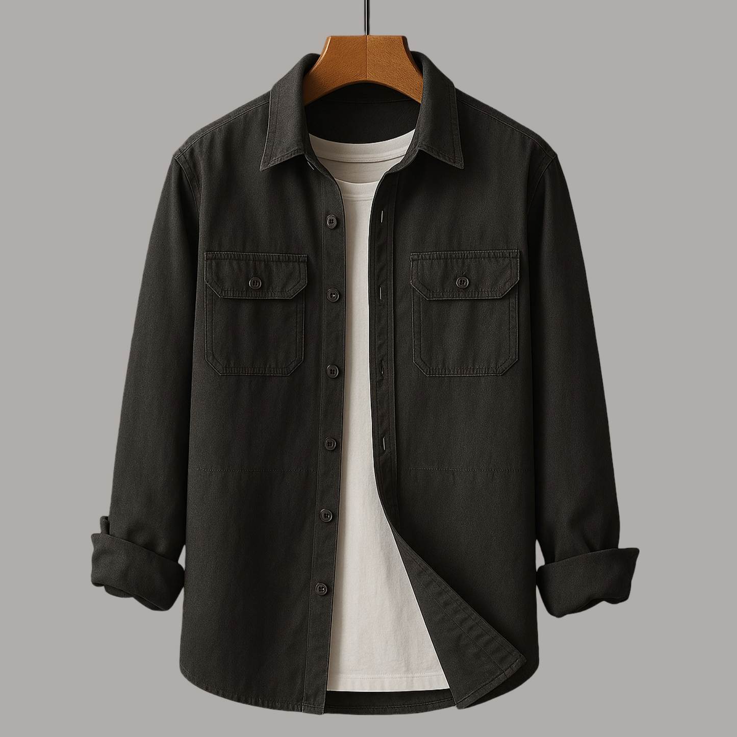 Herren Hemd – Leicht | Atmungsaktiv | Mit Brusttaschen | Für Frühling & Sommer