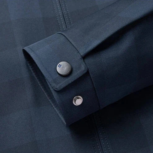 Herren Jacke – Kariert | Leicht | Atmungsaktiv | Reißverschluss | Für Frühling & Sommer