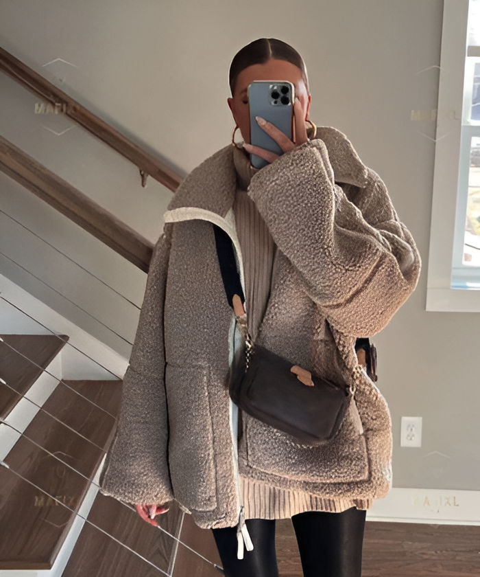 Weiche & Stylische Sherpa-Jacke