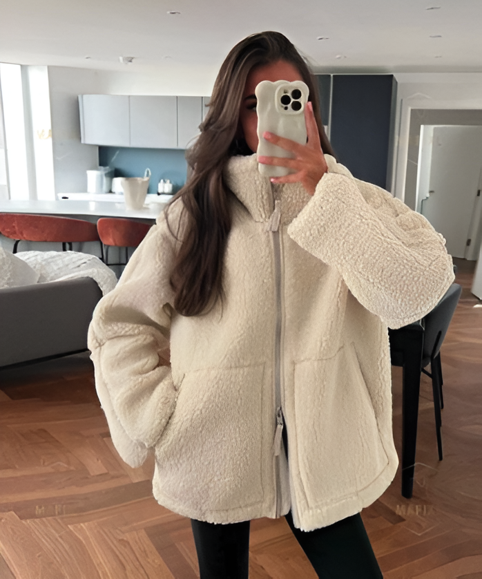 Weiche & Stylische Sherpa-Jacke