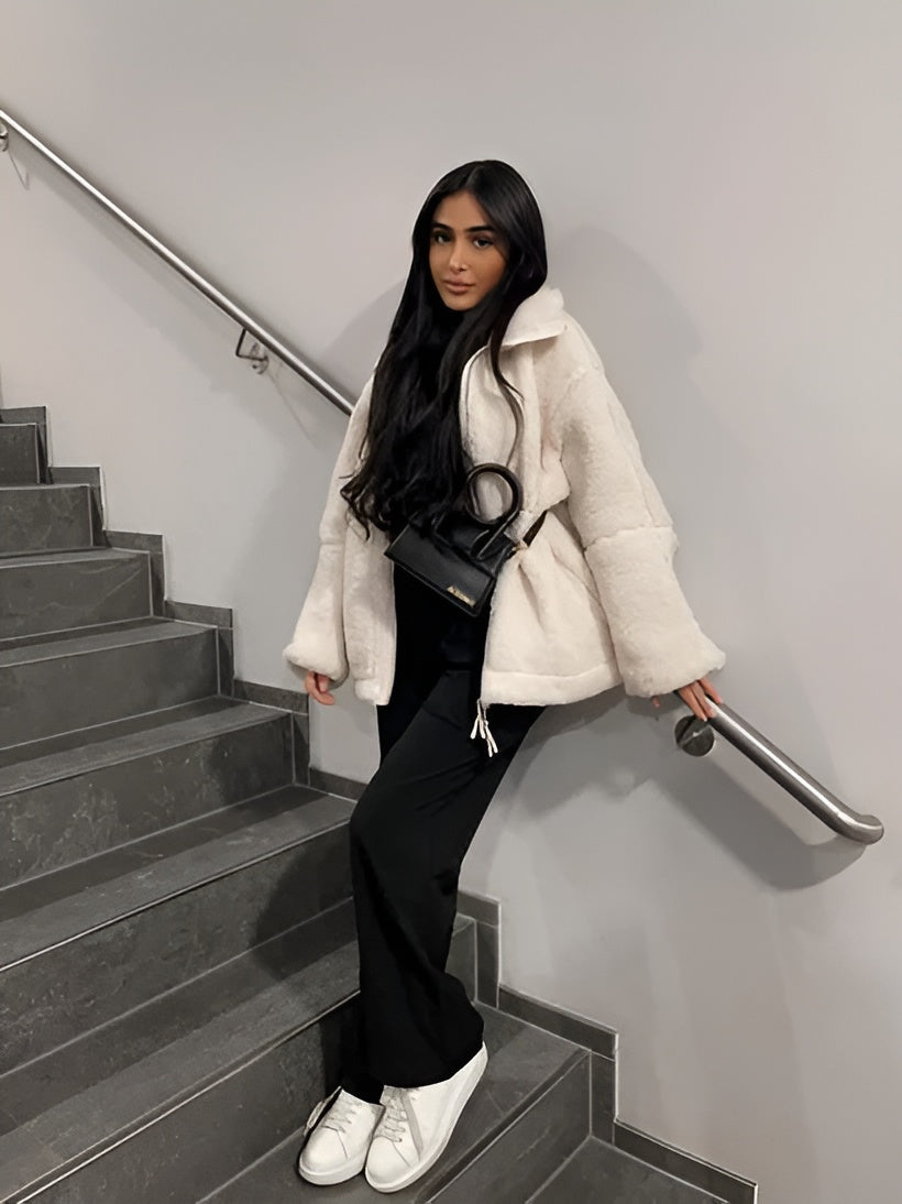 Weiche & Stylische Sherpa-Jacke